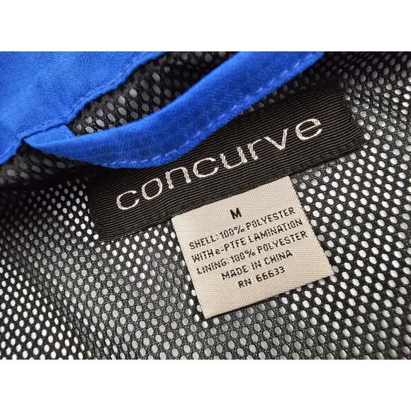 Concurve Women's Light Weight Gore Jacket Size Large Blue Wind stopper - Picture 9 of 16